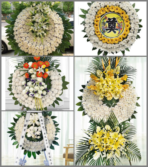 山东青岛平度市南村镇洪兰西村花圈速递